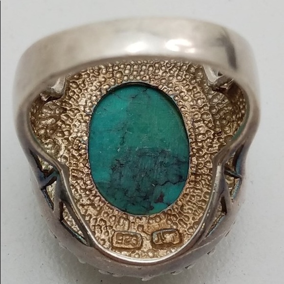 Sterling Turquoise Ring! Size 7 - Picture 5 of 7